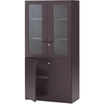 プレジール ガラス扉付書棚<配送時組立サービス付> イトーキ