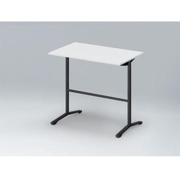 ホバーテーブル ハイタイプ T脚角型 塗装脚 配線なし 1200×750<配送時組立サービス付> イトーキ