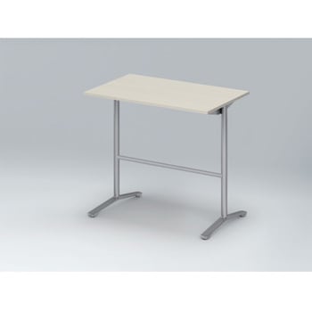 ホバーテーブル ハイタイプ T脚角型 塗装脚 配線なし 1200×750<配送時組立サービス付> イトーキ