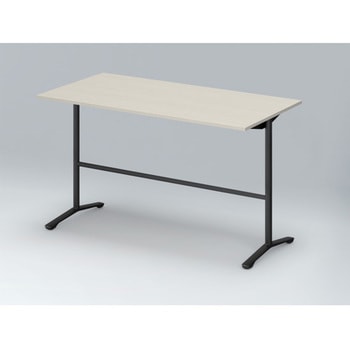 ホバーテーブル ハイタイプ T脚角型 塗装脚 配線なし 1800×900<配送時組立サービス付> イトーキ