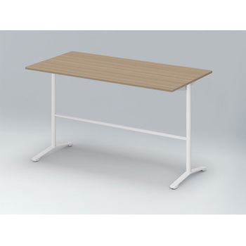 ホバーテーブル ハイタイプ T脚角型 塗装脚 配線なし 1800×900<配送時組立サービス付> イトーキ