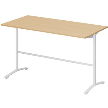 ホバーテーブル ハイタイプ T脚角型 塗装脚 配線なし 1800×900<配送時組立サービス付> イトーキ