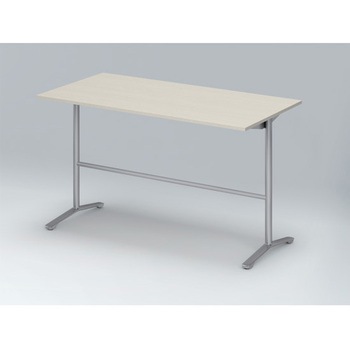 ホバーテーブル ハイタイプ T脚角型 塗装脚 配線なし 1800×900<配送時組立サービス付> イトーキ