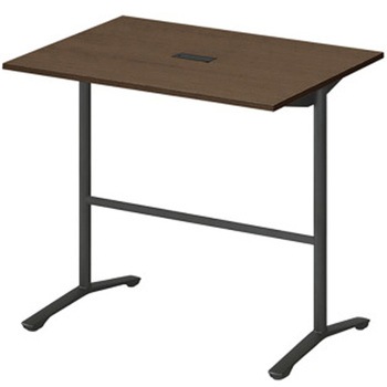 ホバーテーブル ハイタイプ T脚角型 塗装脚 配線対応キャップ 1200×900<配送時組立サービス付> - イトーキ