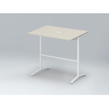 ホバーテーブル ハイタイプ T脚角型 塗装脚 配線対応キャップ 1200×900<配送時組立サービス付> - イトーキ