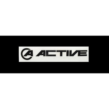 ロゴステッカー ヌキ/BLK文字 - ACTIVE(アクティブ)