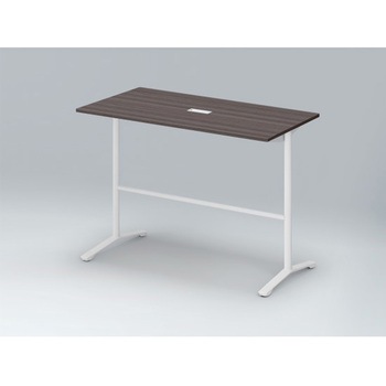 ホバーテーブル ハイタイプ T脚角型 塗装脚 配線対応キャップ 1500×750<配送時組立サービス付> イトーキ