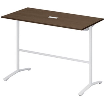 ホバーテーブル ハイタイプ T脚角型 塗装脚 配線対応キャップ 1500×750<配送時組立サービス付> イトーキ