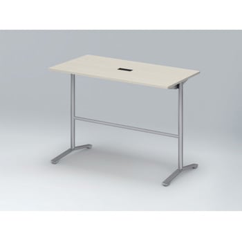 ホバーテーブル ハイタイプ T脚角型 塗装脚 配線対応キャップ 1500×750<配送時組立サービス付> イトーキ