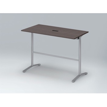 ホバーテーブル ハイタイプ T脚角型 塗装脚 配線対応キャップ 1500×750<配送時組立サービス付> イトーキ