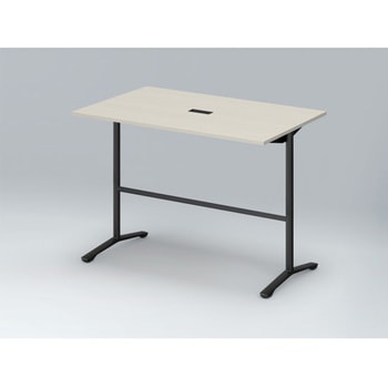 ホバーテーブル ハイタイプ T脚角型 塗装脚 配線対応キャップ 1500×900<配送時組立サービス付> イトーキ