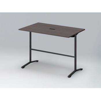 ホバーテーブル ハイタイプ T脚角型 塗装脚 配線対応キャップ 1500×900<配送時組立サービス付> イトーキ