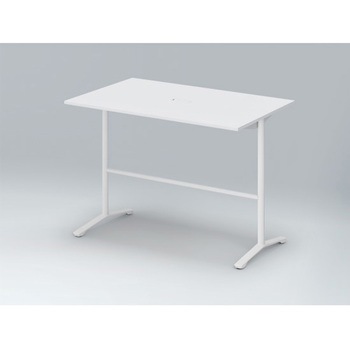 ホバーテーブル ハイタイプ T脚角型 塗装脚 配線対応キャップ 1500×900<配送時組立サービス付> イトーキ