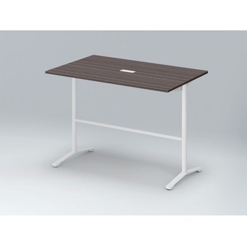 ホバーテーブル ハイタイプ T脚角型 塗装脚 配線対応キャップ 1500×900<配送時組立サービス付> イトーキ