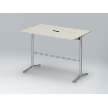 ホバーテーブル ハイタイプ T脚角型 塗装脚 配線対応キャップ 1500×900<配送時組立サービス付> イトーキ