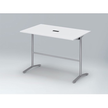 ホバーテーブル ハイタイプ T脚角型 塗装脚 配線対応キャップ 1500×900<配送時組立サービス付> イトーキ