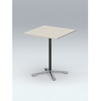 ホバーテーブル 昇降タイプ 十字脚 正方形 アルミミラー脚 750×750<配送時組立サービス付> イトーキ