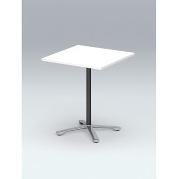 ホバーテーブル 昇降タイプ 十字脚 正方形 アルミミラー脚 750×750<配送時組立サービス付> イトーキ