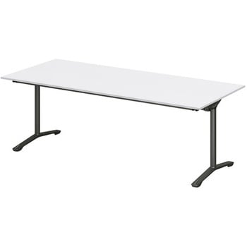 ホバーテーブル 折りたたみタイプ T字脚 角型 塗装脚 キャスター付 1800×900<配送時組立サービス付> イトーキ