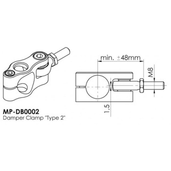 ボディークランプ 24.6mm TYPE-2 HYPERPRO(ハイパープロ)