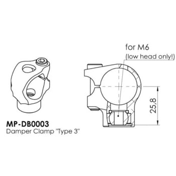 ボディークランプ 24.6mm TYPE-3 HYPERPRO(ハイパープロ)