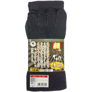 絹はいいぞお!!厚地 5本指 天牛(富士手袋工業)