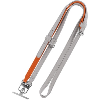 スマートフォン(汎用) ショルダーストラップ「SHOULTY MULTI STRAP」バックル留めPUレザーバイカラータイプ 長さ調整 首掛け 肩掛け LEPLUS NEXT