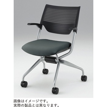 レクシブチェア ネスティングタイプ エラストマーバック 肘付 SA張地<配送時組立サービス付> - イトーキ
