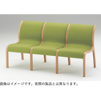 ロビーチェアAK 2連肘なし<配送時組立サービス付> イトーキ
