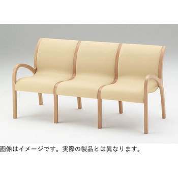 ロビーチェアAK 4連外肘付<配送時組立サービス付> イトーキ