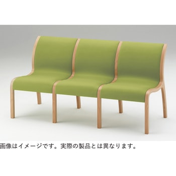 ロビーチェアAK 4連肘なし<配送時組立サービス付> イトーキ