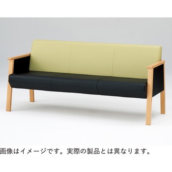 ロビーチェアLZ 2連 外肘付 張地D<配送時組立サービス付> イトーキ