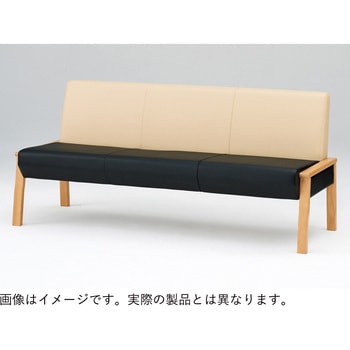 ロビーチェアLZ 2連 肘なし 張地C<配送時組立サービス付> - イトーキ