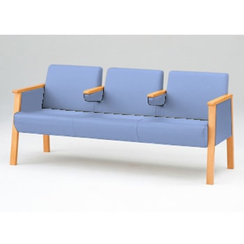 ロビーチェアLZ 3連 全肘付 張地C<配送時組立サービス付> イトーキ