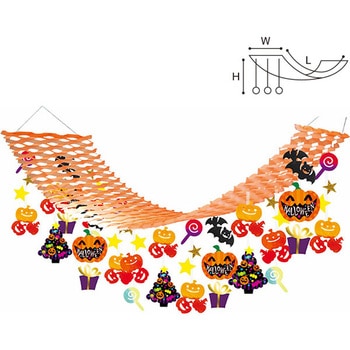 プレゼントハロウィンプリーツハンガー アルファ(販促)