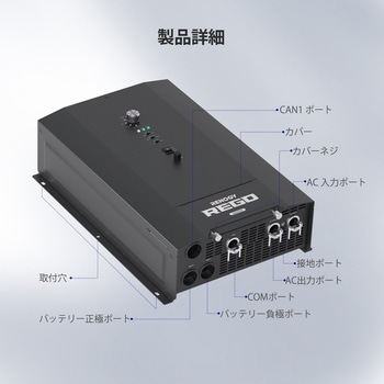 REGOシリーズ12V 3000W インバーターチャージャー RENOGY JAPAN