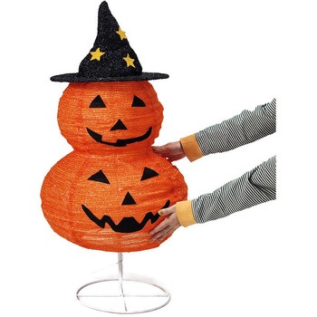 ハロウィン装飾品 LEDフォールディングパンプキン ストア・エキスプレス