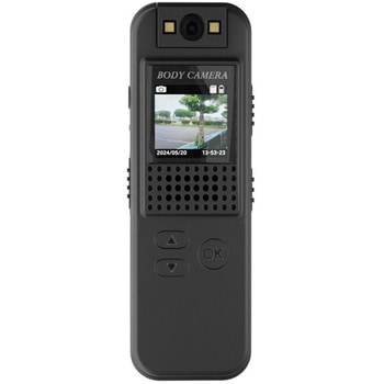 小型ボディカメラ 液晶搭載 180度回転レンズ エアリア