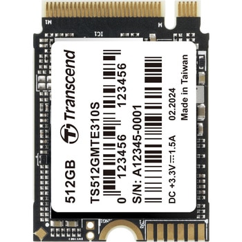 内蔵型SSD M.2 2230，PCIe Gen4x4， NVMe， 3D TLC， DRAM-less [片面実装] トランセンド