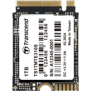 内蔵型SSD M.2 2230，PCIe Gen4x4， NVMe， 3D TLC， DRAM-less [片面実装] トランセンド