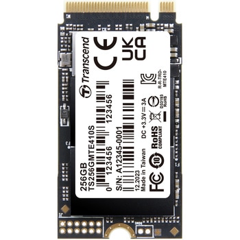 内蔵型SSD M.2 2242， PCIe Gen4x4， NVMe， 3D TLC， DRAM-less [片面実装] トランセンド