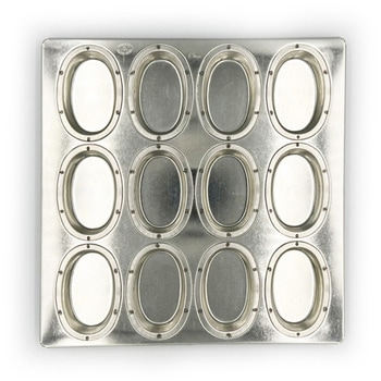 シルバー オーバル天板 シリコン付 松永製作所