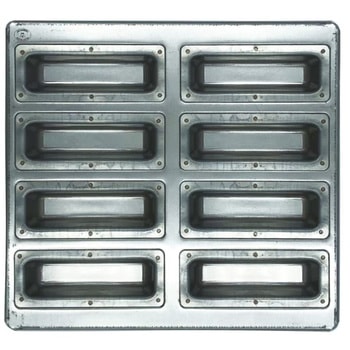 シルバー ミニフィナンシェ天板 シリコン付 松永製作所