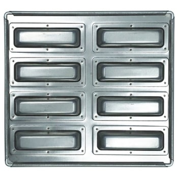 シルバー ミニフィナンシェ天板 シリコン付 松永製作所