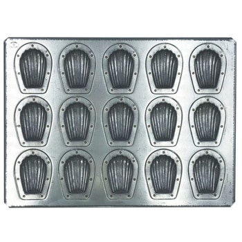 シルバー ミニマドレーヌ天板 シリコン付 松永製作所