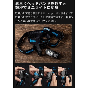 【E7】マグネット付マルチLEDライト WUBEN(ウーベン)