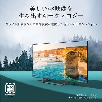 43U7FG 43型 4K液晶テレビ 1台 Hisense(ハイセンス) 【通販モノタロウ】
