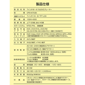 ポータブルDVDプレーヤー YAMAZEN(山善)