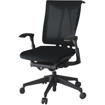 セレーオチェア スタンダードタイプ 可動肘 ハンガー メッシュ張地JE 樹脂脚<配送時組立サービス付> - イトーキ