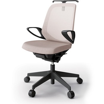 ノートチェア ローバック 固定肘 ハンガー ランバーサポートなし メッシュJE ナイロンキャスター<配送時組立サービス付> イトーキ